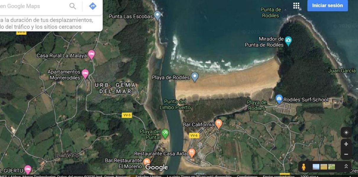 Playa Del Puntal Villaviciosa Asturias Lujo Primera Linea Playa Bagian luar foto