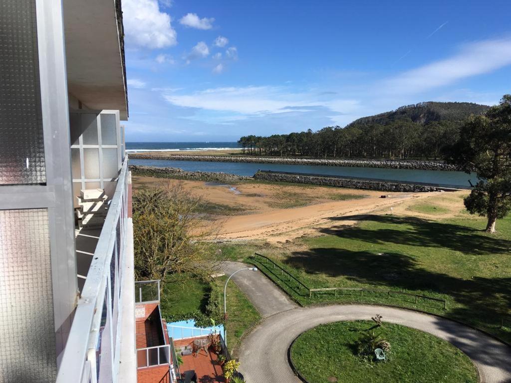 Playa Del Puntal Villaviciosa Asturias Lujo Primera Linea Playa Bagian luar foto