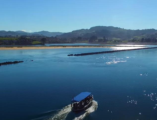 Playa Del Puntal Villaviciosa Asturias Lujo Primera Linea Playa Bagian luar foto